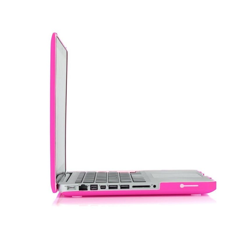 RUBAN Compatible with MacBook Model A1286 (2011 2010 2009 Year Old Version Pro 15 inch with CD-ROM), Plastic Hard Case Shell and Keyboard Cover - Hot Pink - Image 5